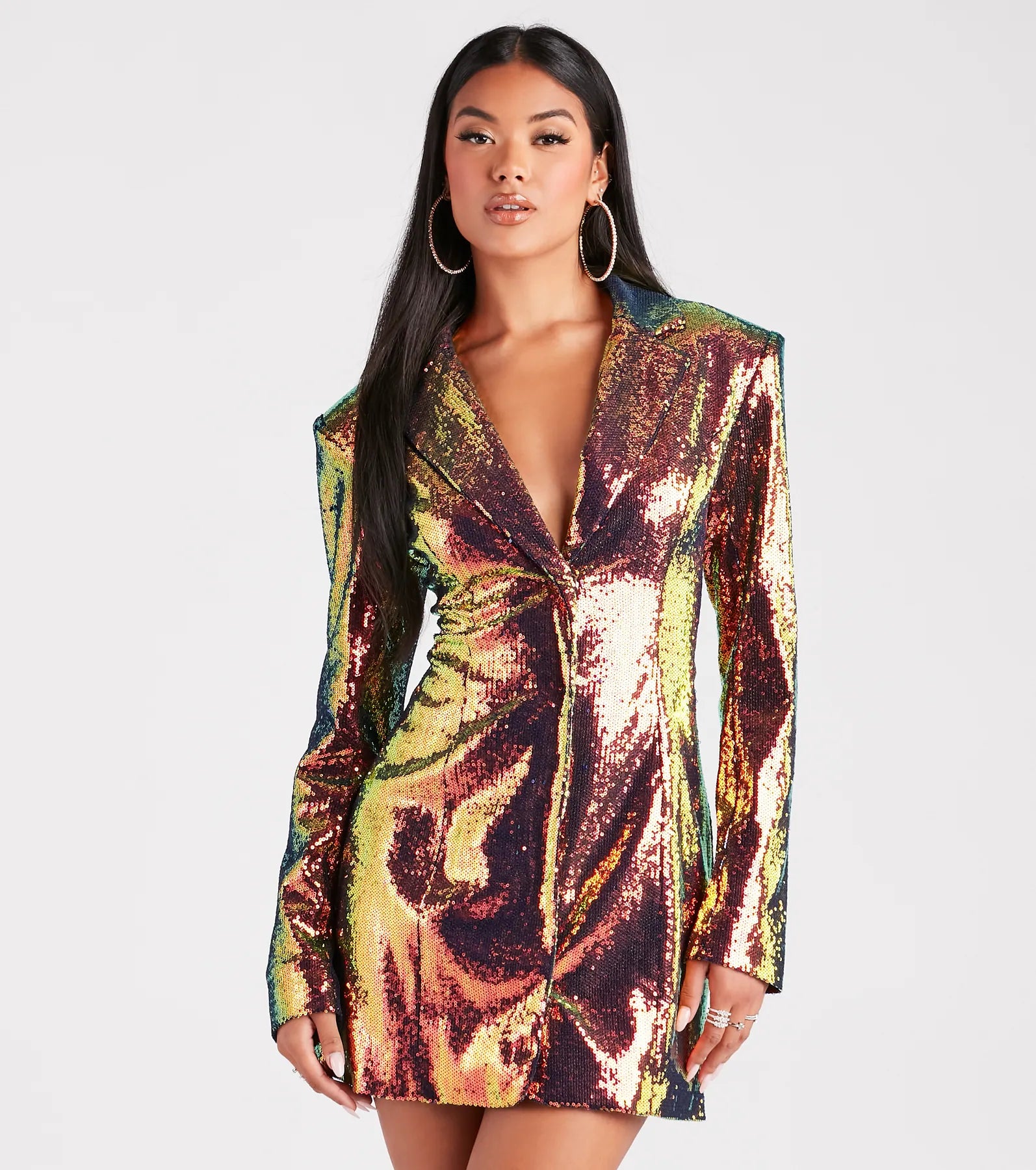 Kristina Ultimate Sequin Party Blazer Dress