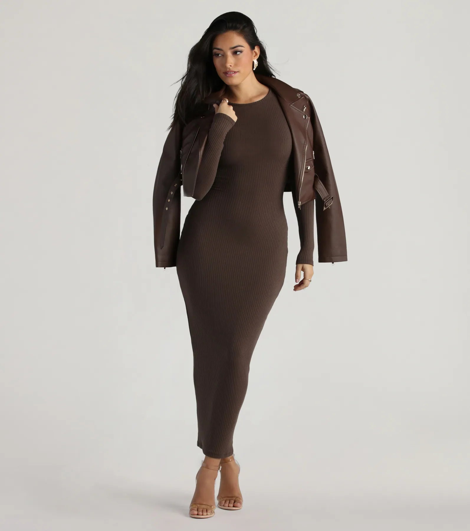 Ultimate Showstopper Long Sleeve Maxi Dress