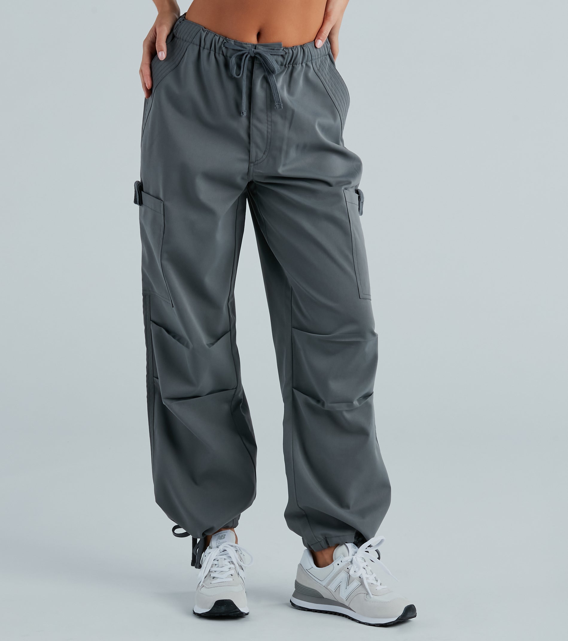 Ultimate High-Rise Parachute Cargo Pants - Elevate Your Style