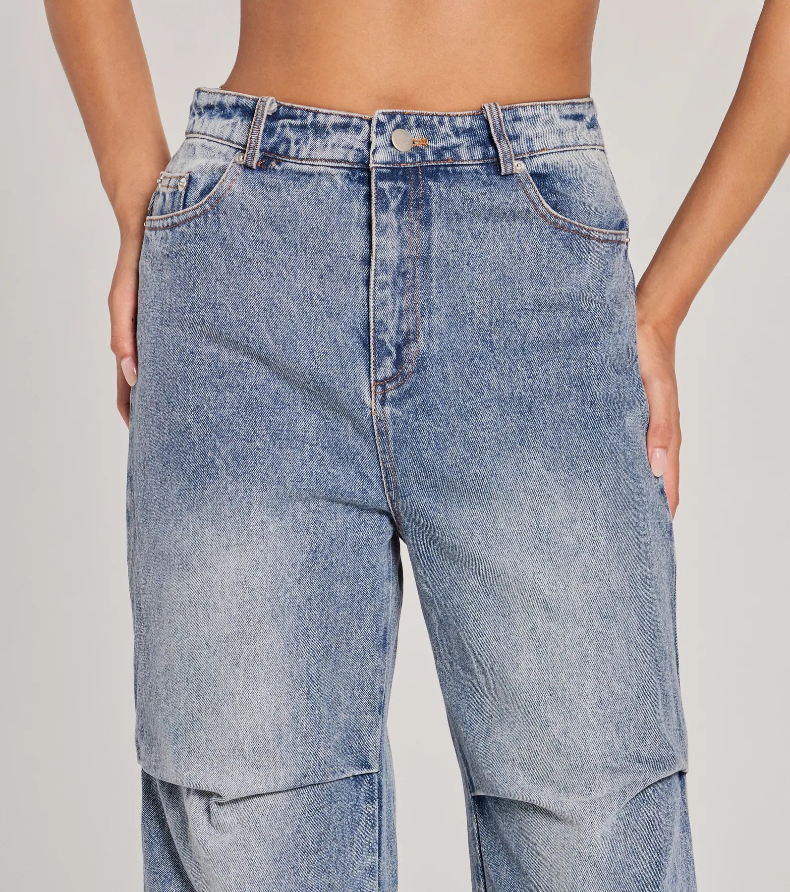 Ultimate Chic High-Rise Straight-Leg Denim Jeans