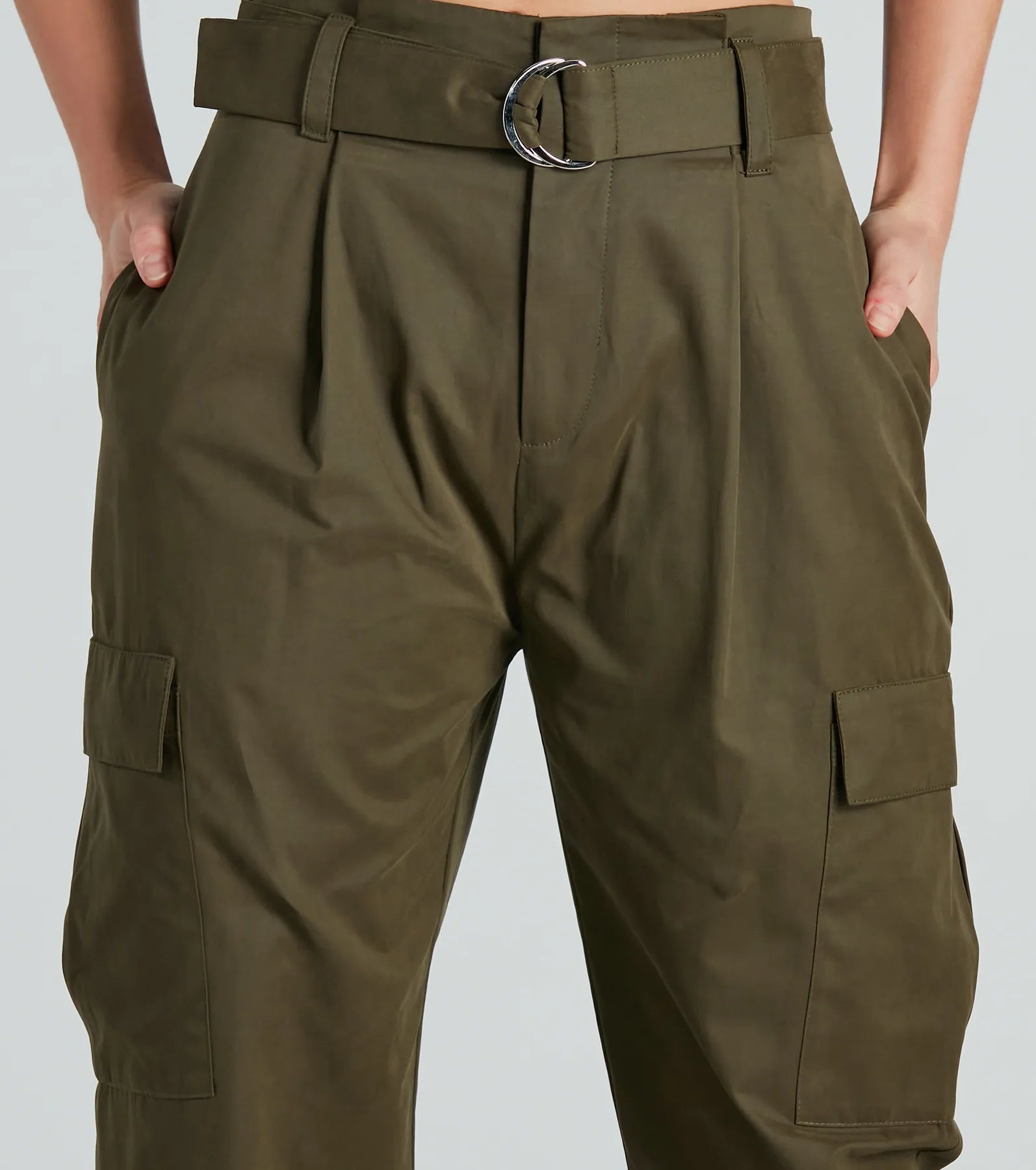 Ultimate High-Rise Paperbag Cargo Pants - Upgrade Your Style