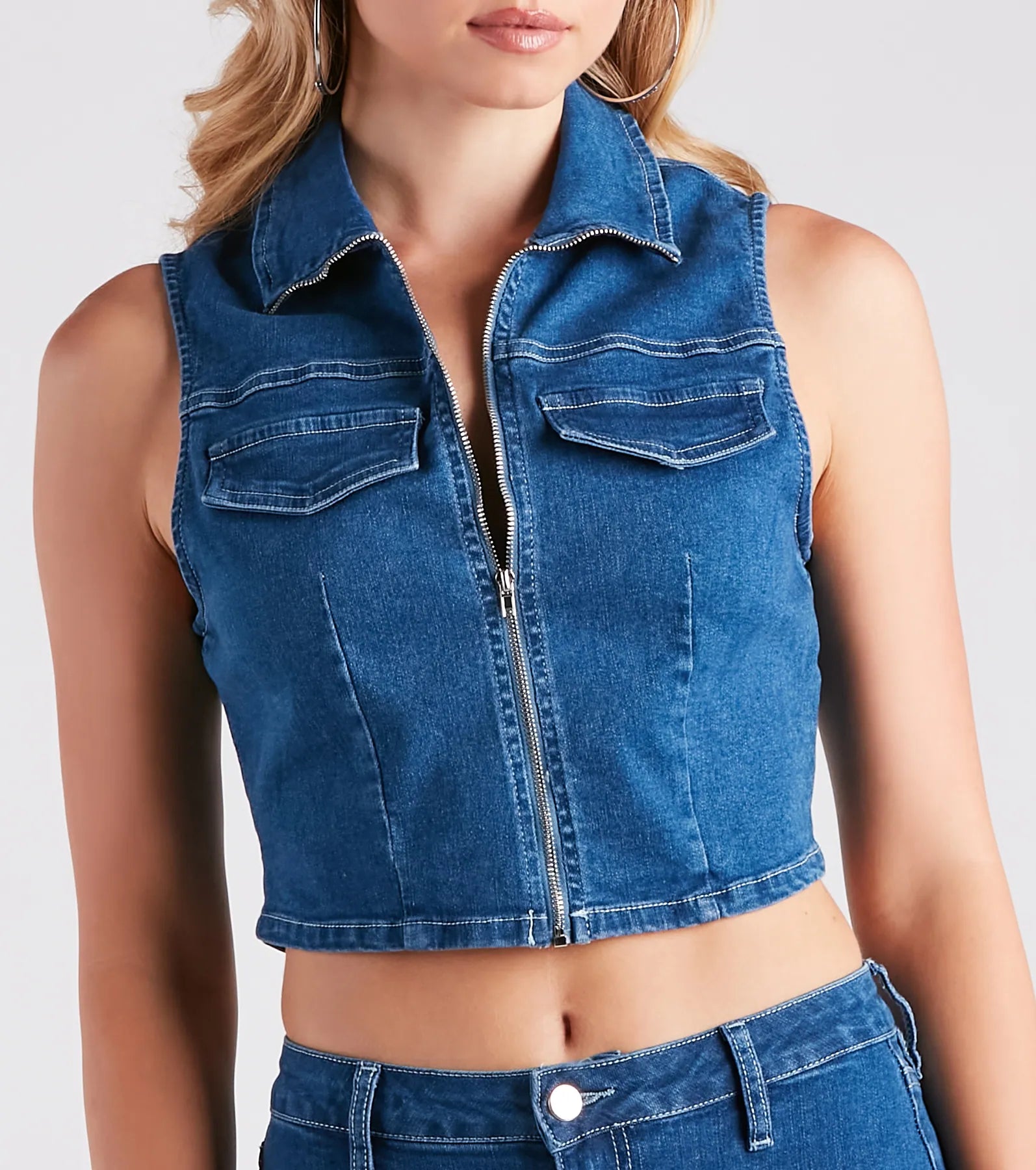 Ultimate Sleeveless Denim Vest - Summer Essential