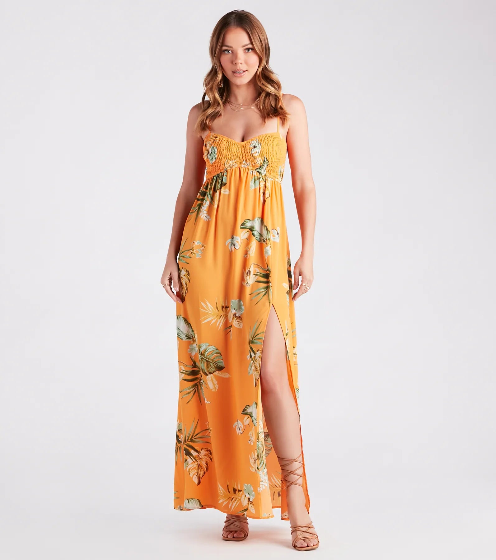 Ultimate Island Love Tropical Print Maxi Dress - Premium Vacation Style