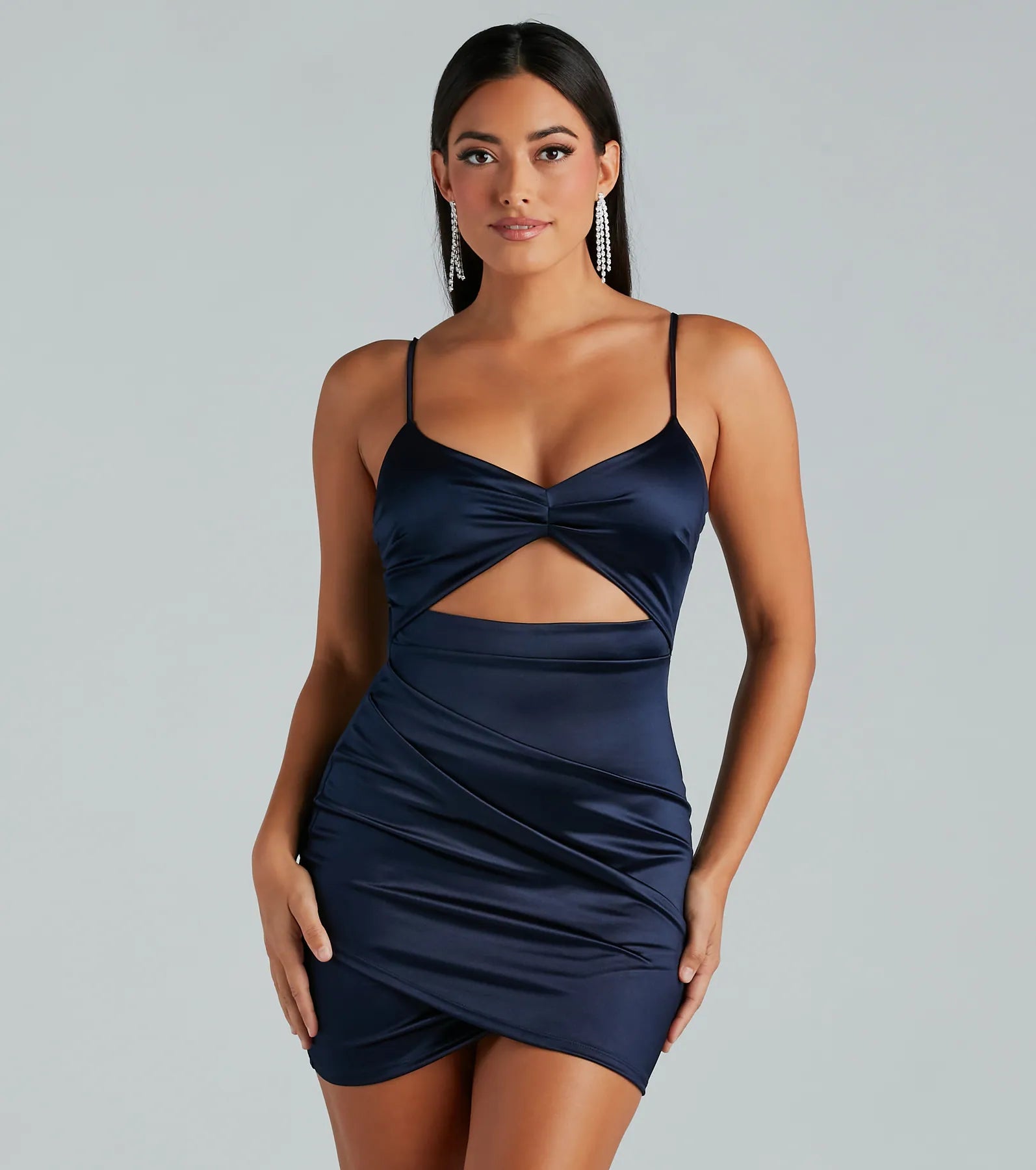 Ultimate Satin Cutout Mini Dress - Major Heat Edition