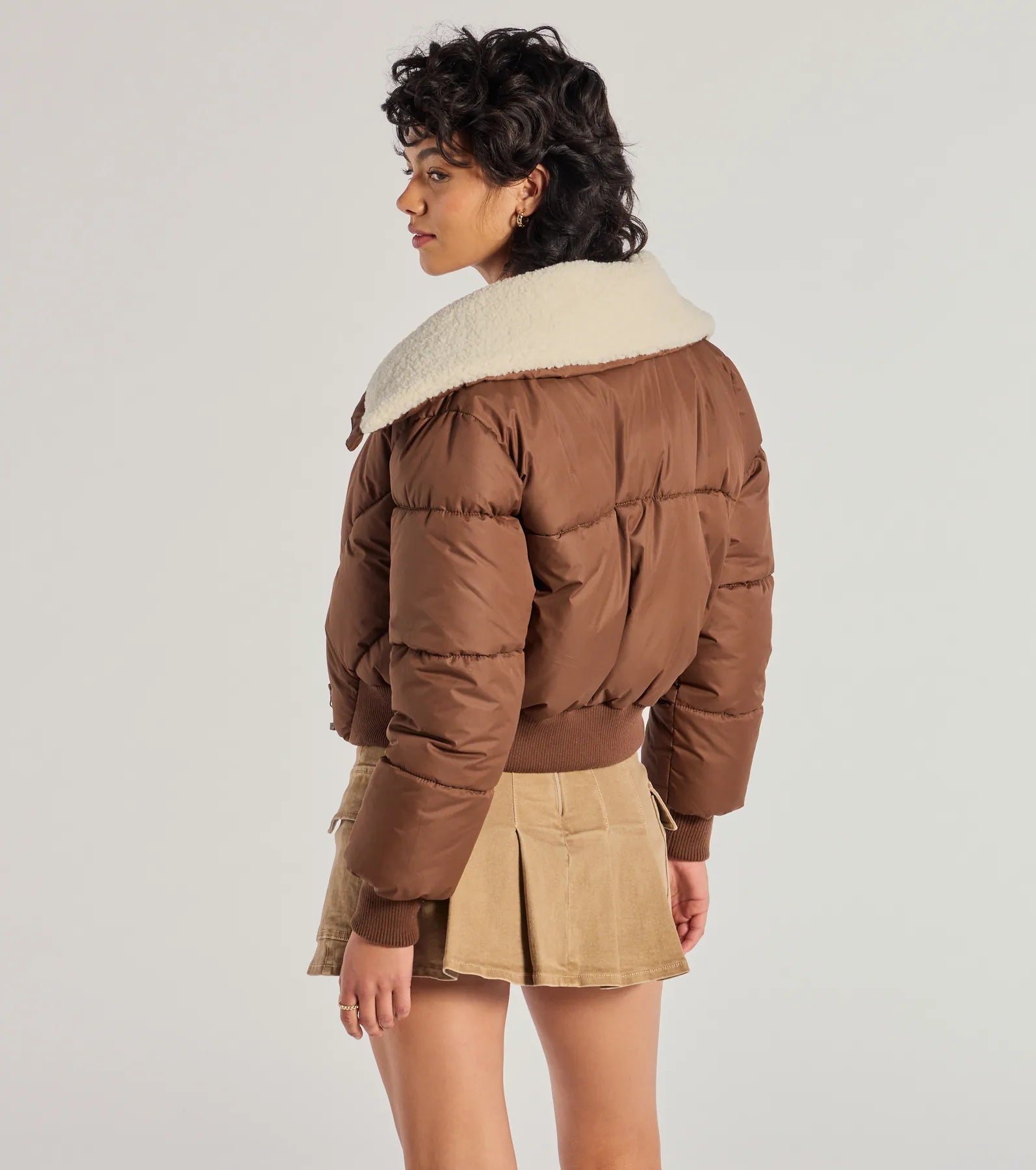 Ultimate Cozy Trendsetter Sherpa Puffer Jacket