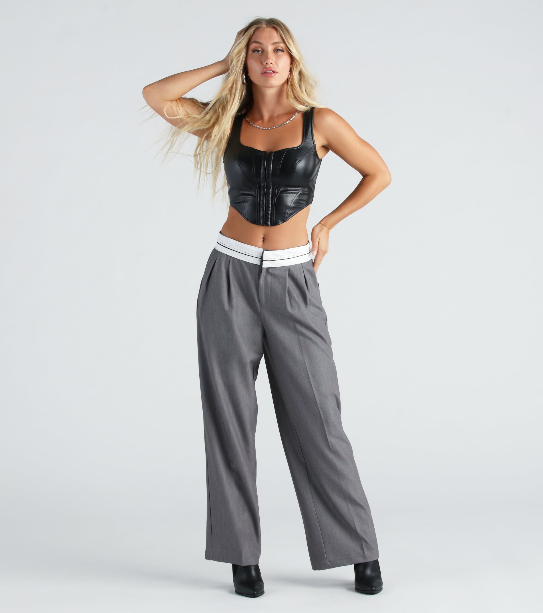 Ultimate Cool-Girl Confidence High-Waist Trouser Pants