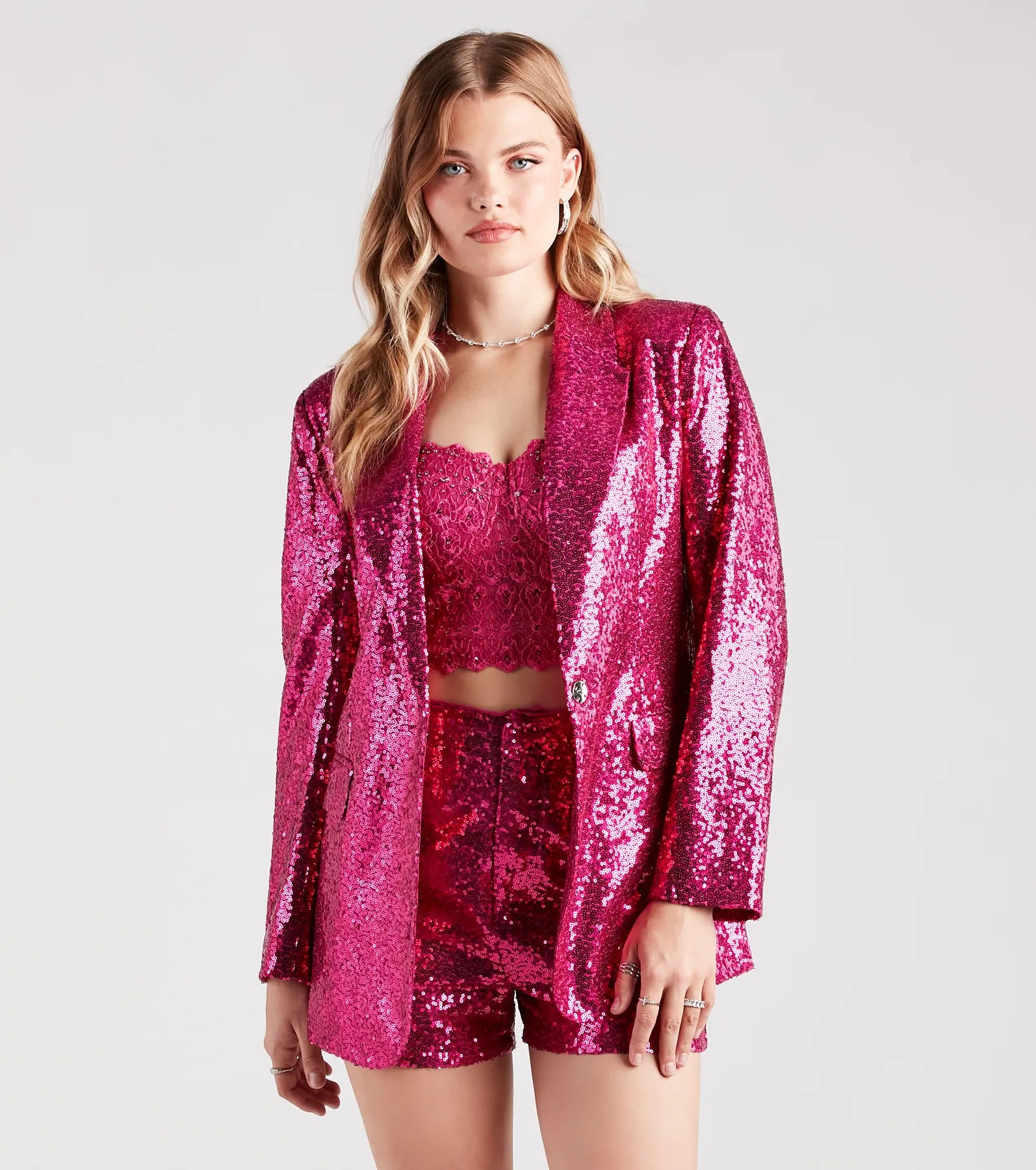 Ultimate Glamour Sequin Blazer - Premium Shine
