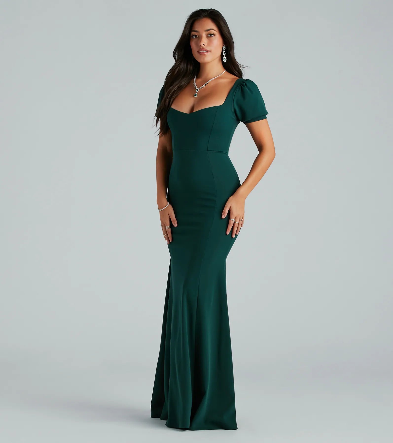 Ultimate Marcie Crepe Mermaid Gown – Premium Formal Dress