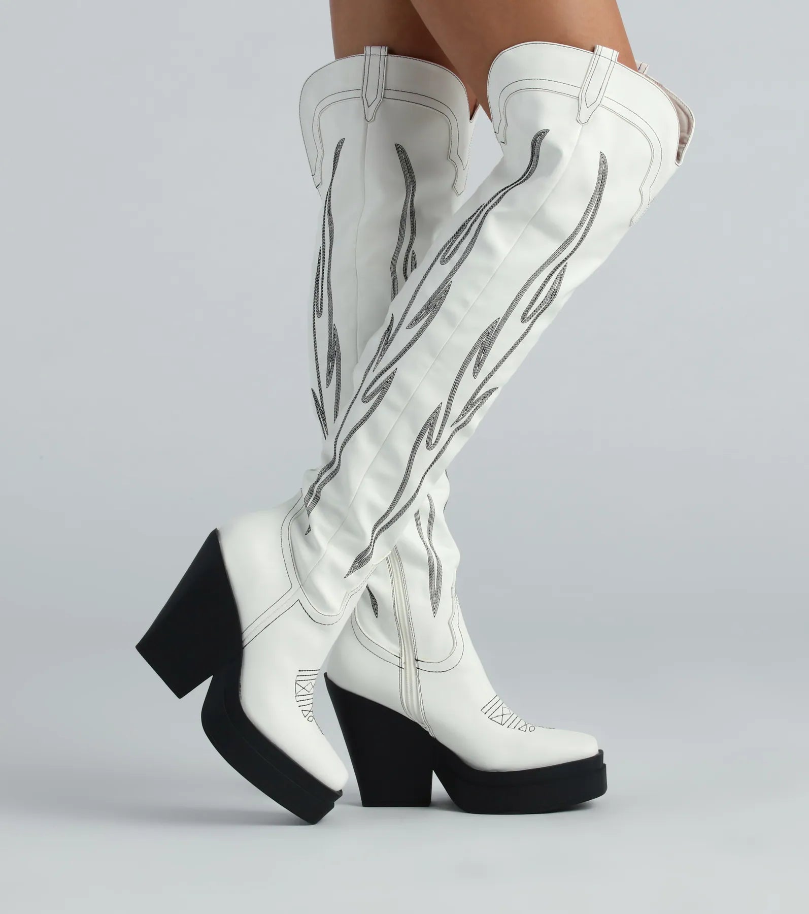 Premium Western Heat Cowboy Thigh-High Boots - Ultimate Style Statement