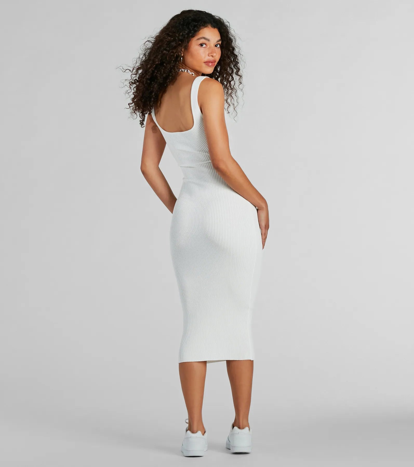 Ultimate Ribbed Knit Bodycon Midi Dress - Perfect for Everyday Chic