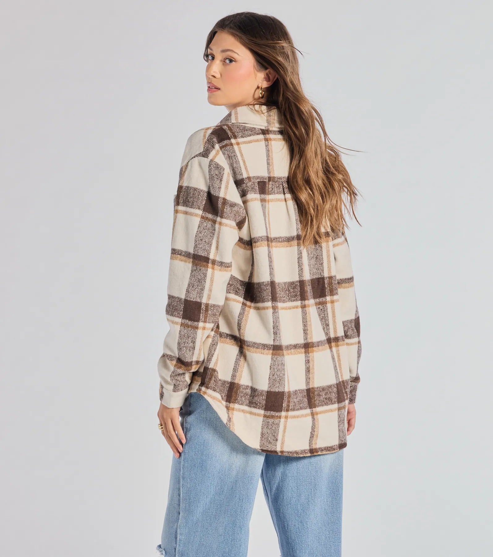 Ultimate Comfy Plaid Oversized Shacket - Premium Woven Style