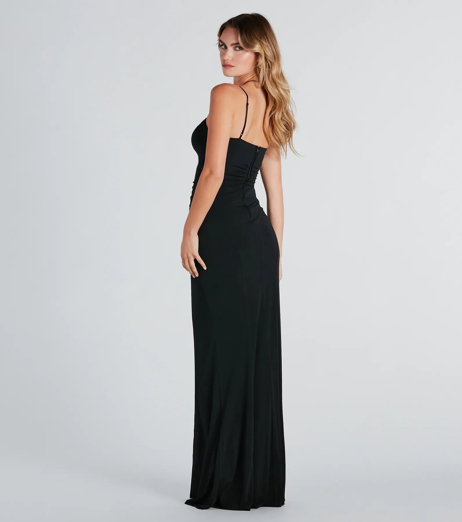 Mara Premium Mermaid Gown with High Slit