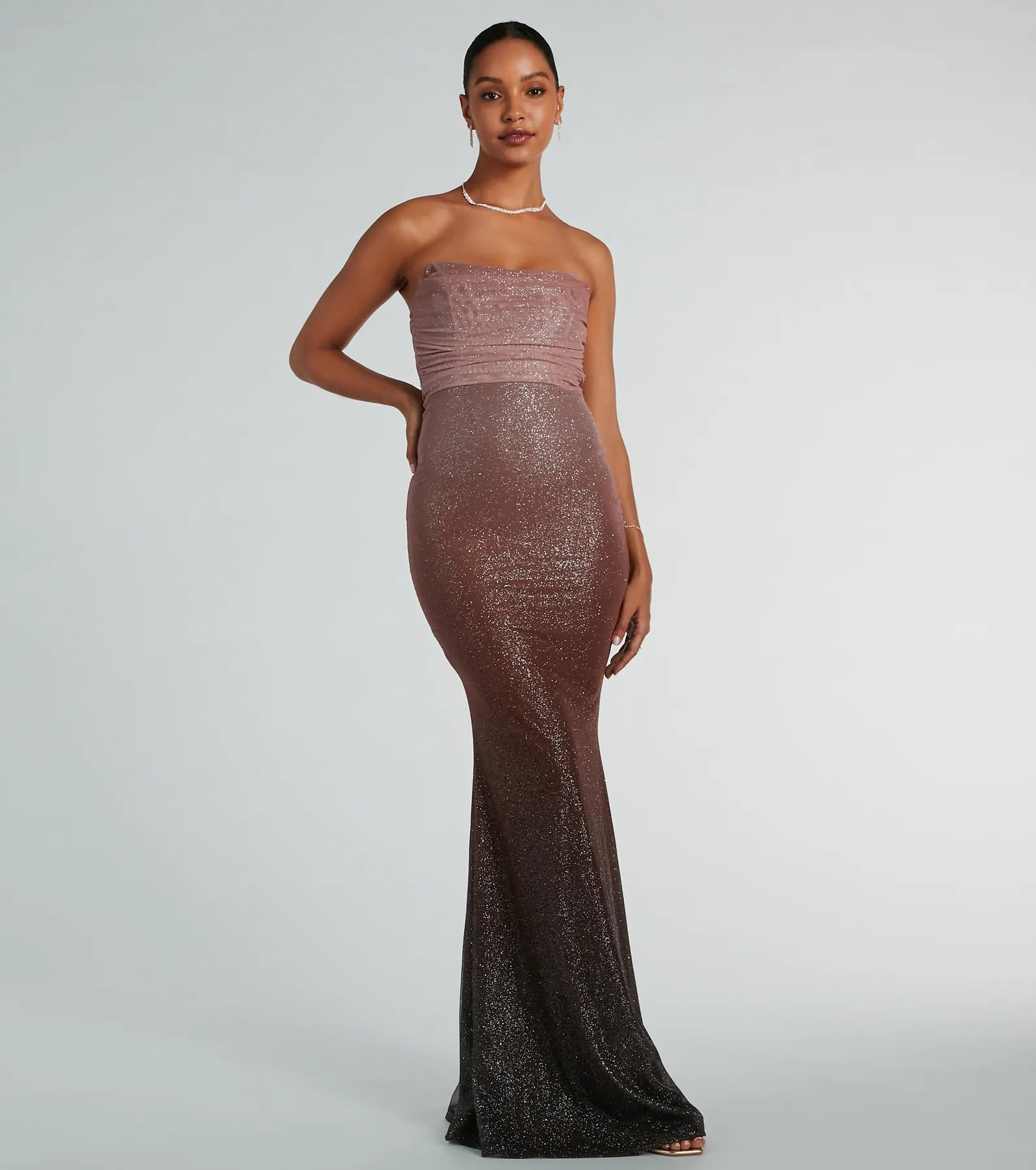 Ultimate Glitter Ombre Mermaid Gown - Farrah Collection