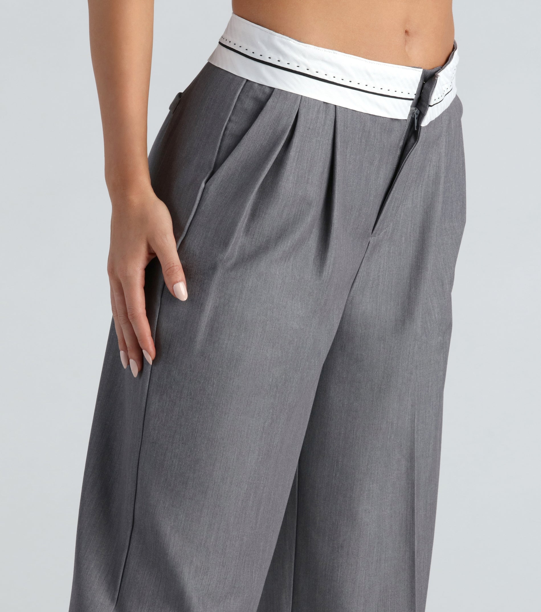 Ultimate Cool-Girl Confidence High-Waist Trouser Pants