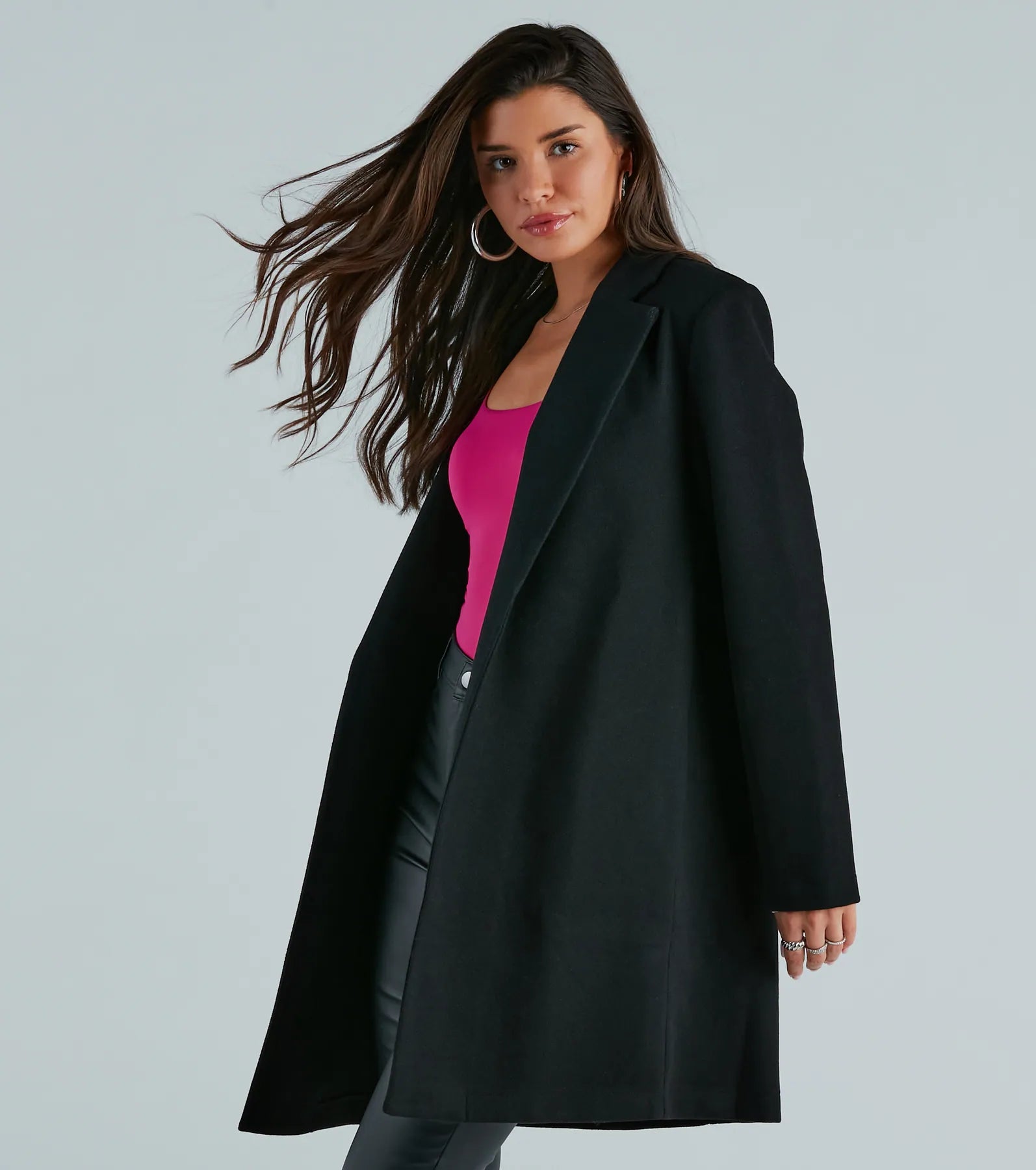 Premium Faux Wool Trench Coat - Ultimate Style for Every Season