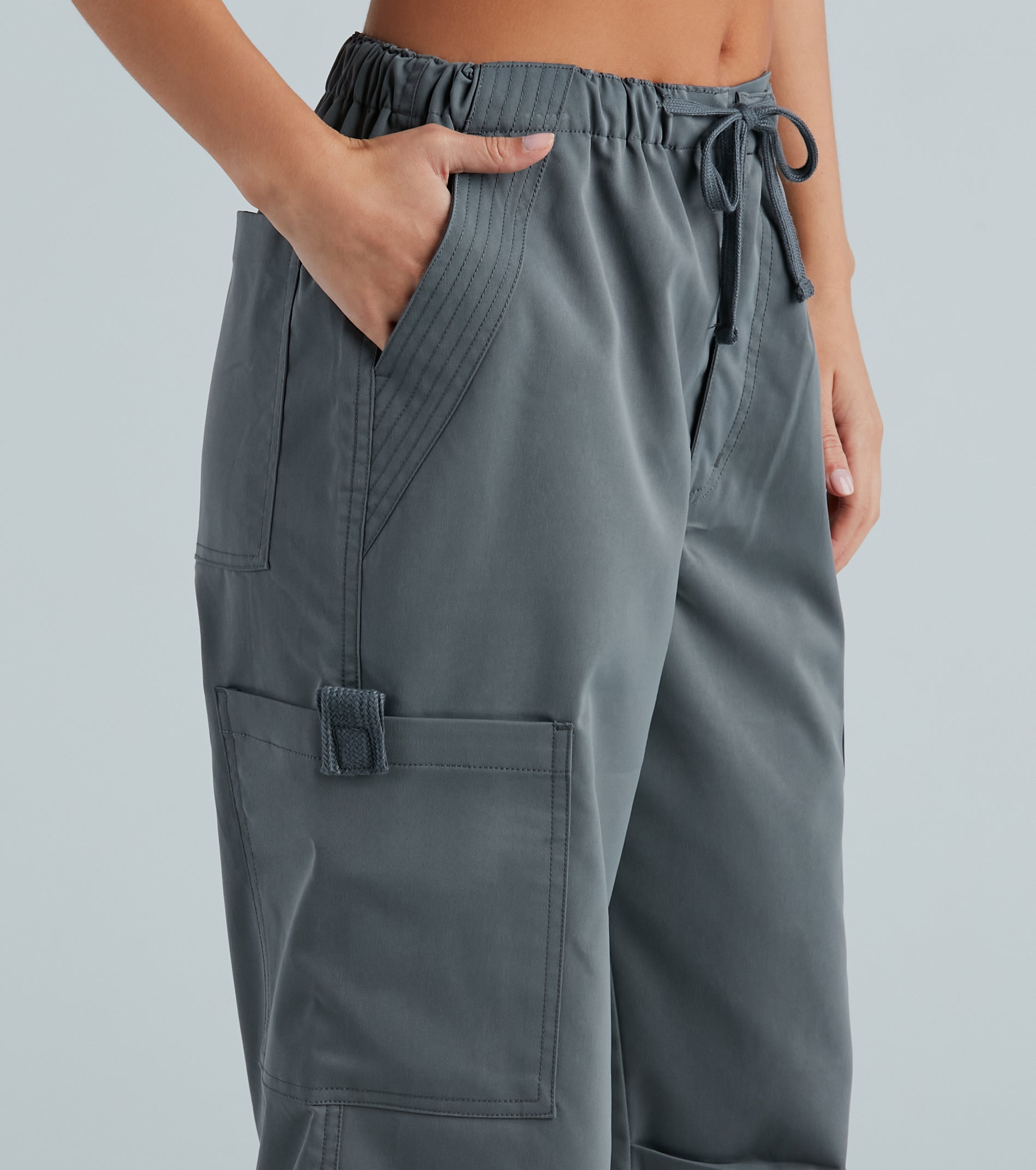 Ultimate High-Rise Parachute Cargo Pants - Elevate Your Style