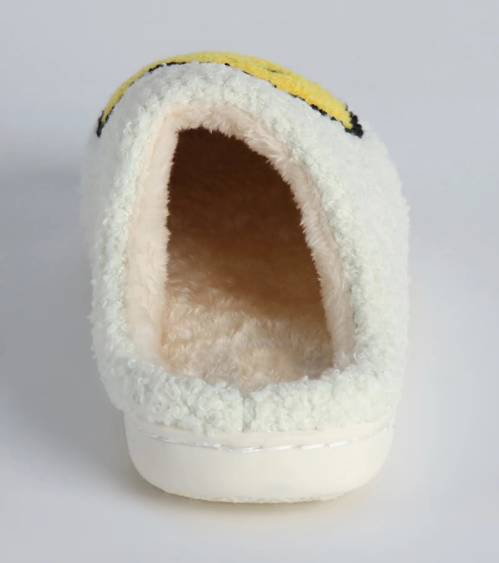 Ultimate Cozy Happy Face Sherpa Slippers