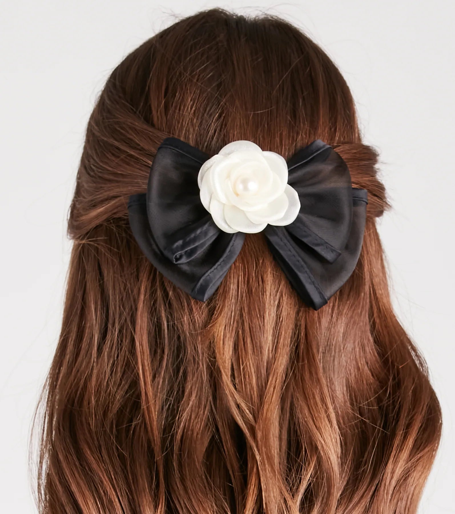 Premium Rosette Bow Barrette - Trendy Hair Accessory