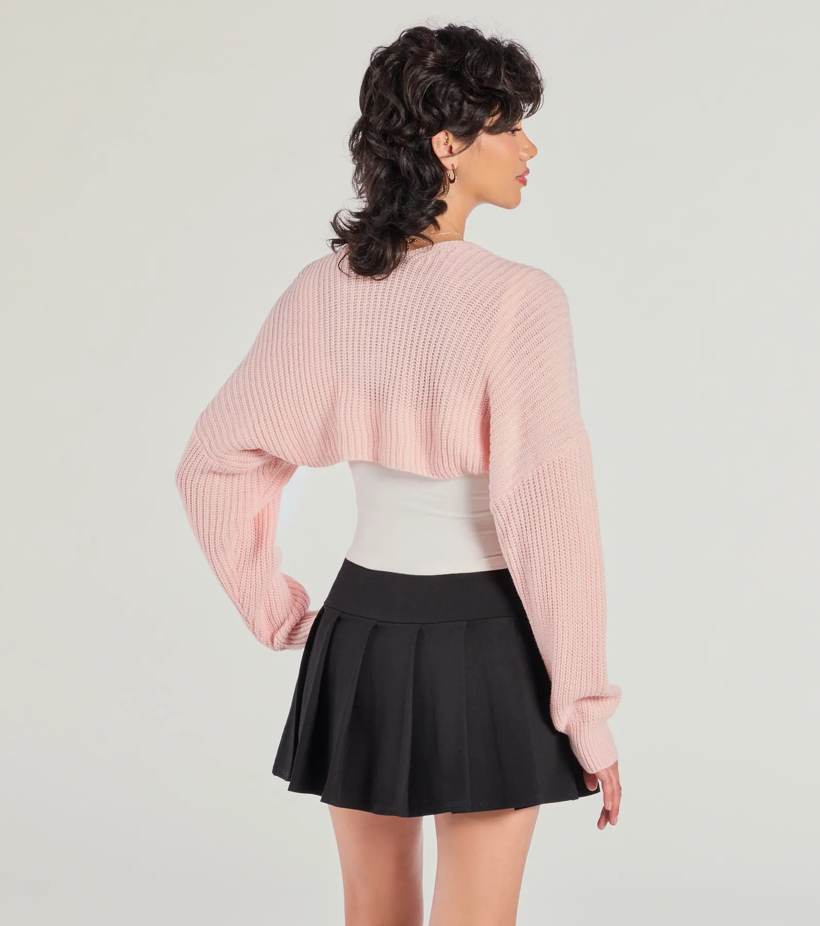 Ultra-Cozy Oversized Knit Sweater Bolero - Sweet & Stylish