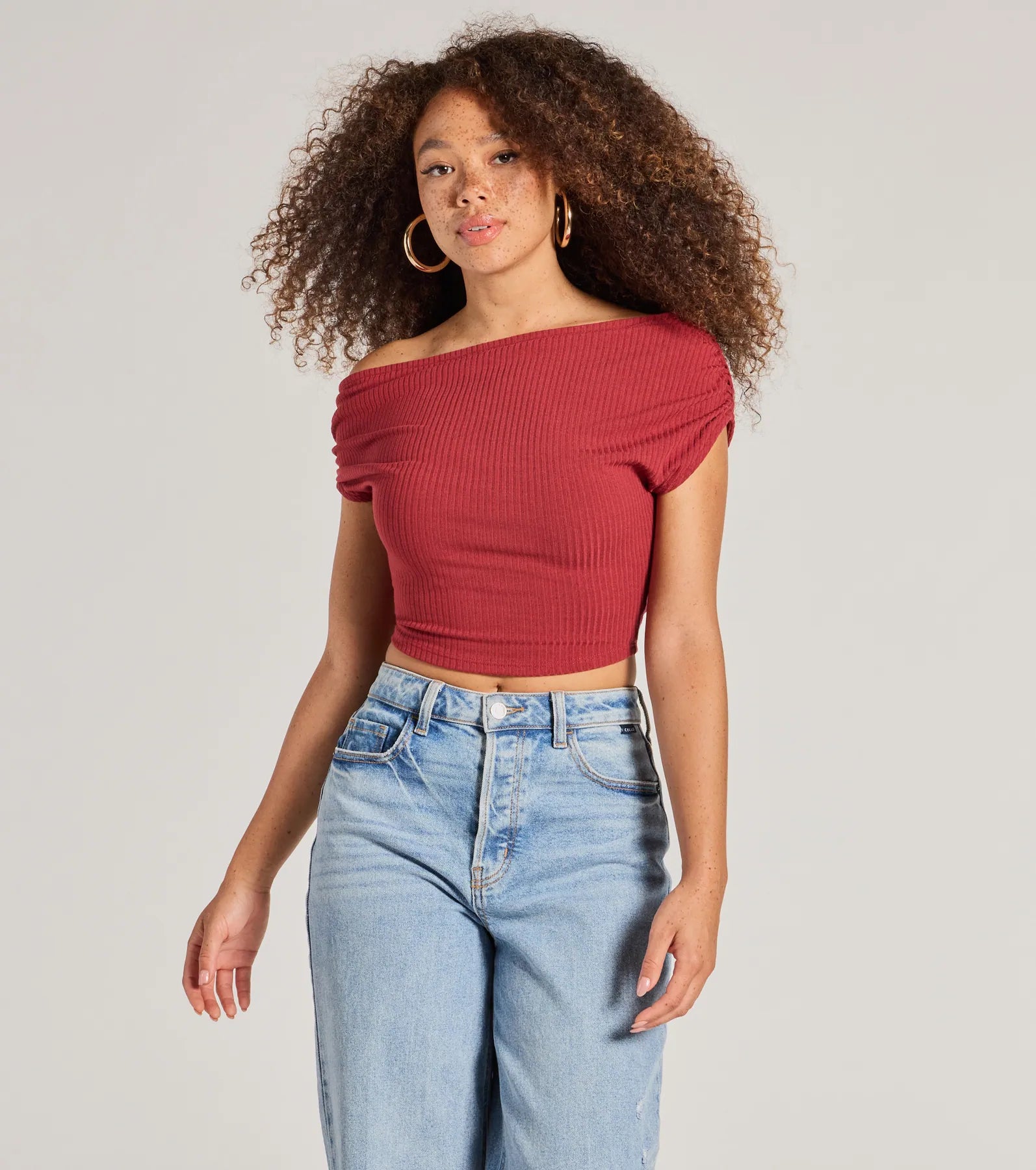 Ultimate Elevated Fave One-Shoulder Crop Top