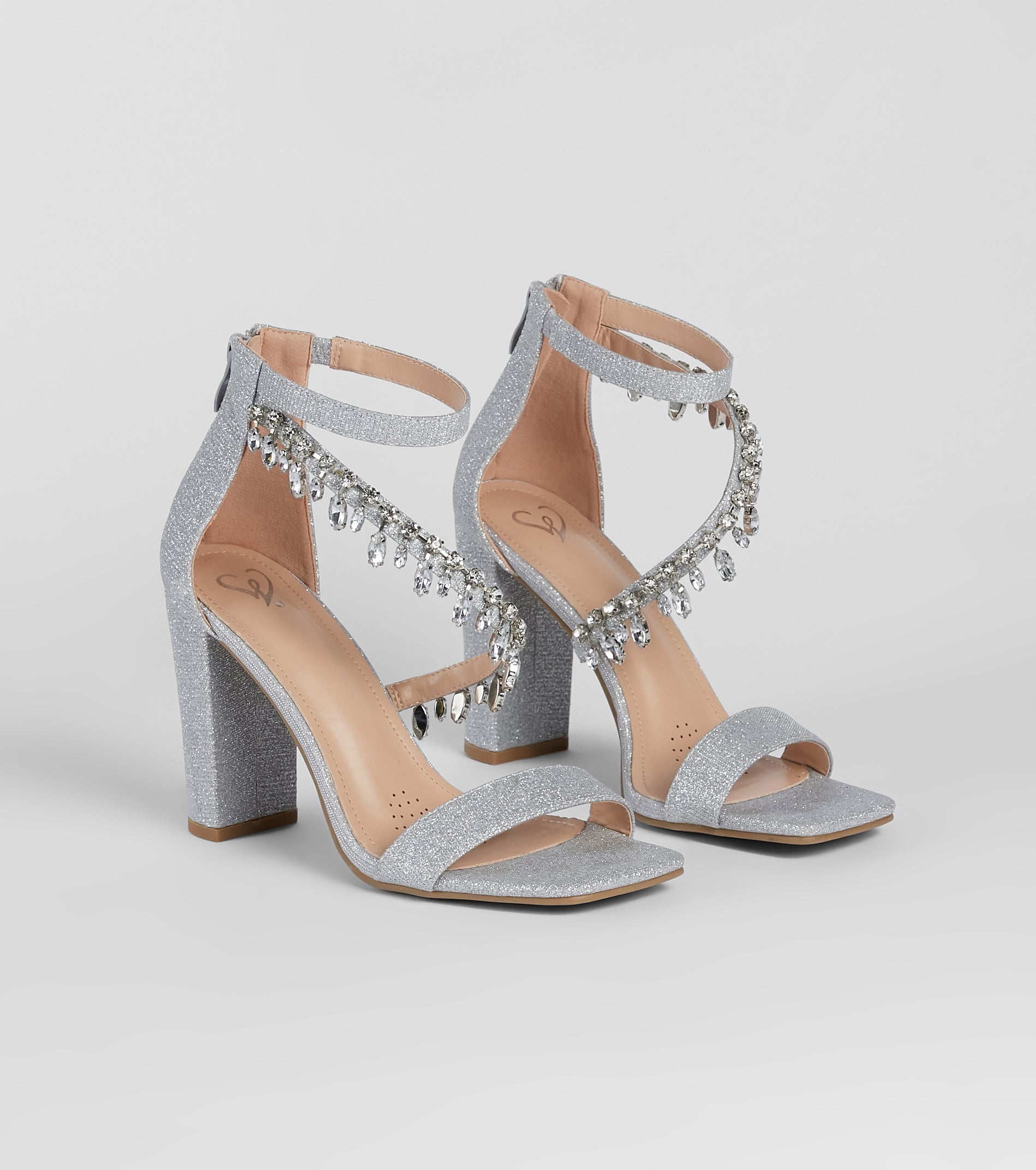 Ultimate Luxe Rhinestone Block Heels - Elevate Your Style