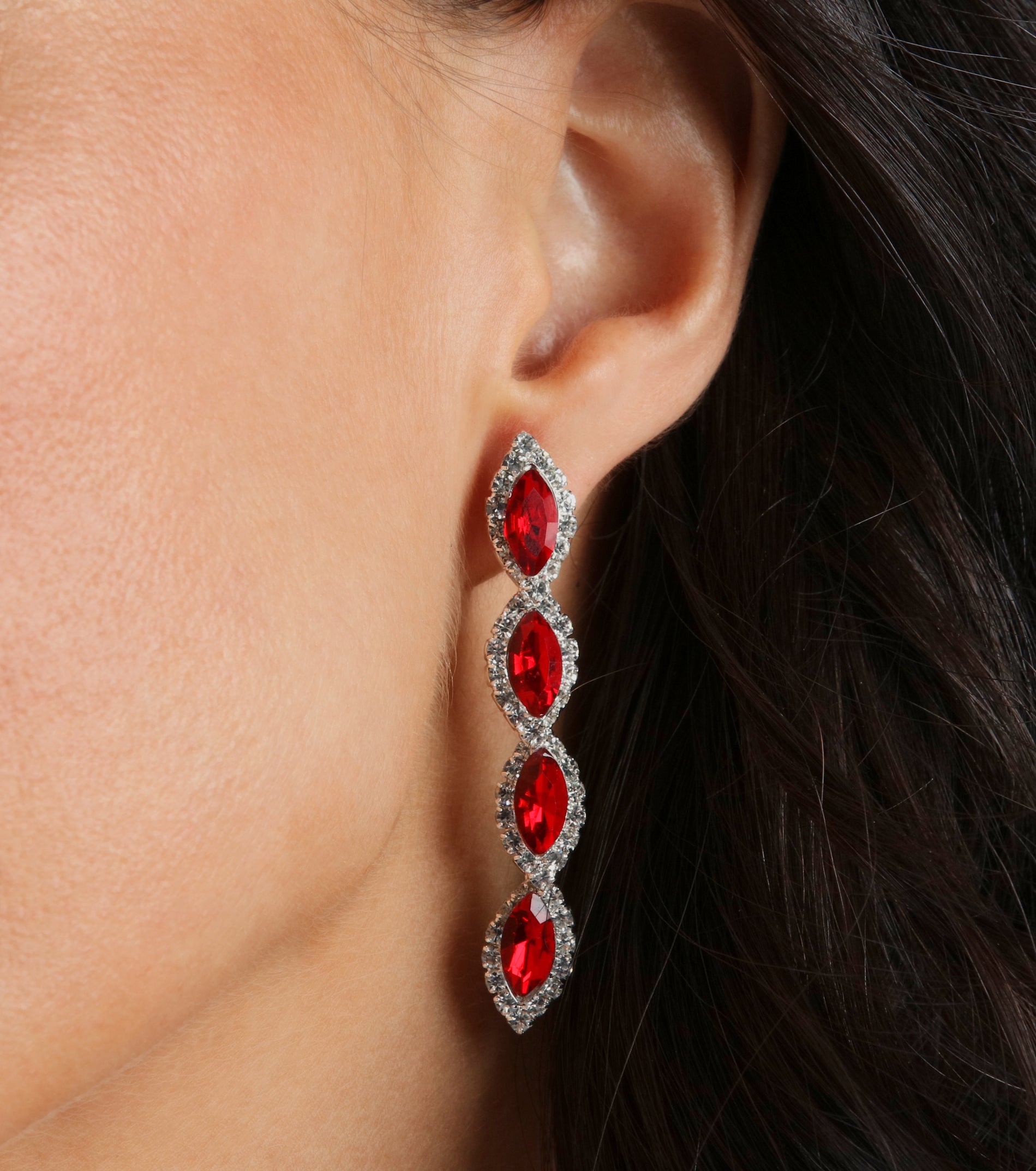 Premium Regal Gemstone Duster Earrings - Ultimate Glamour