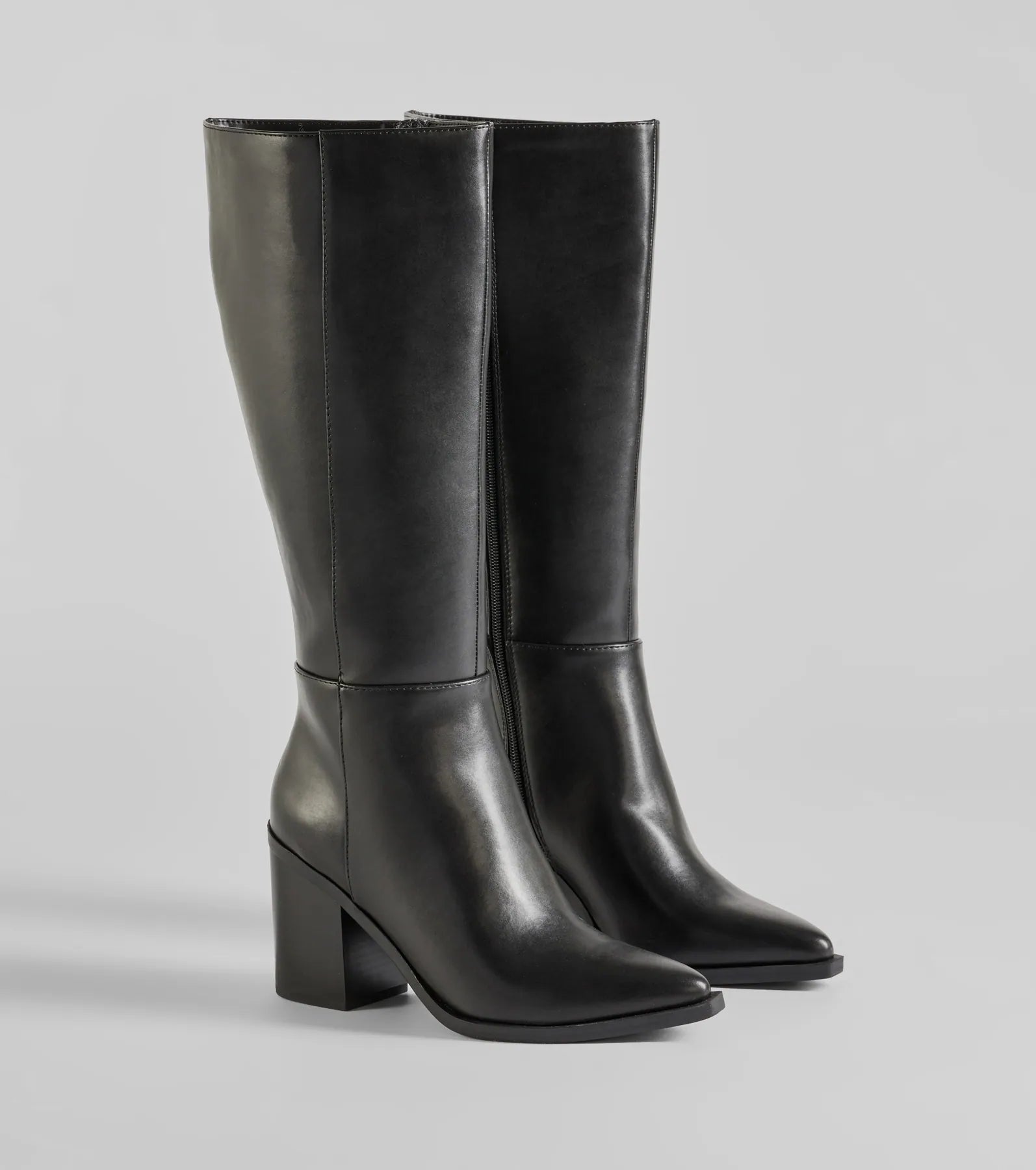 Ultimate Chic Faux Leather Under-The-Knee Boots