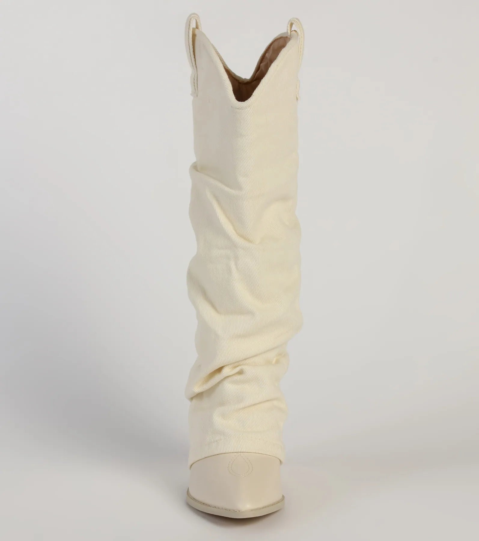 Premium Denim Diva Fold-Over Western Boots - Ultimate Style Upgrade