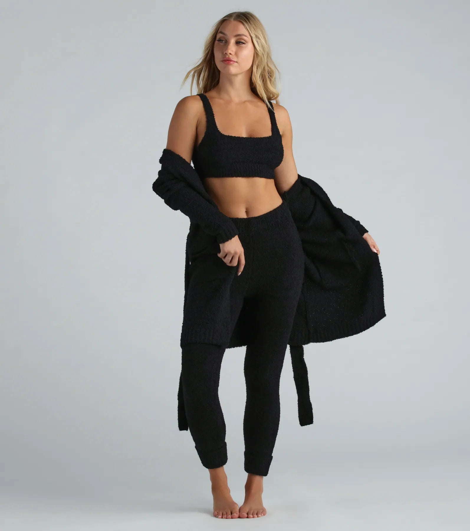 Ultimate Comfort Chenille Crop Pajama Top