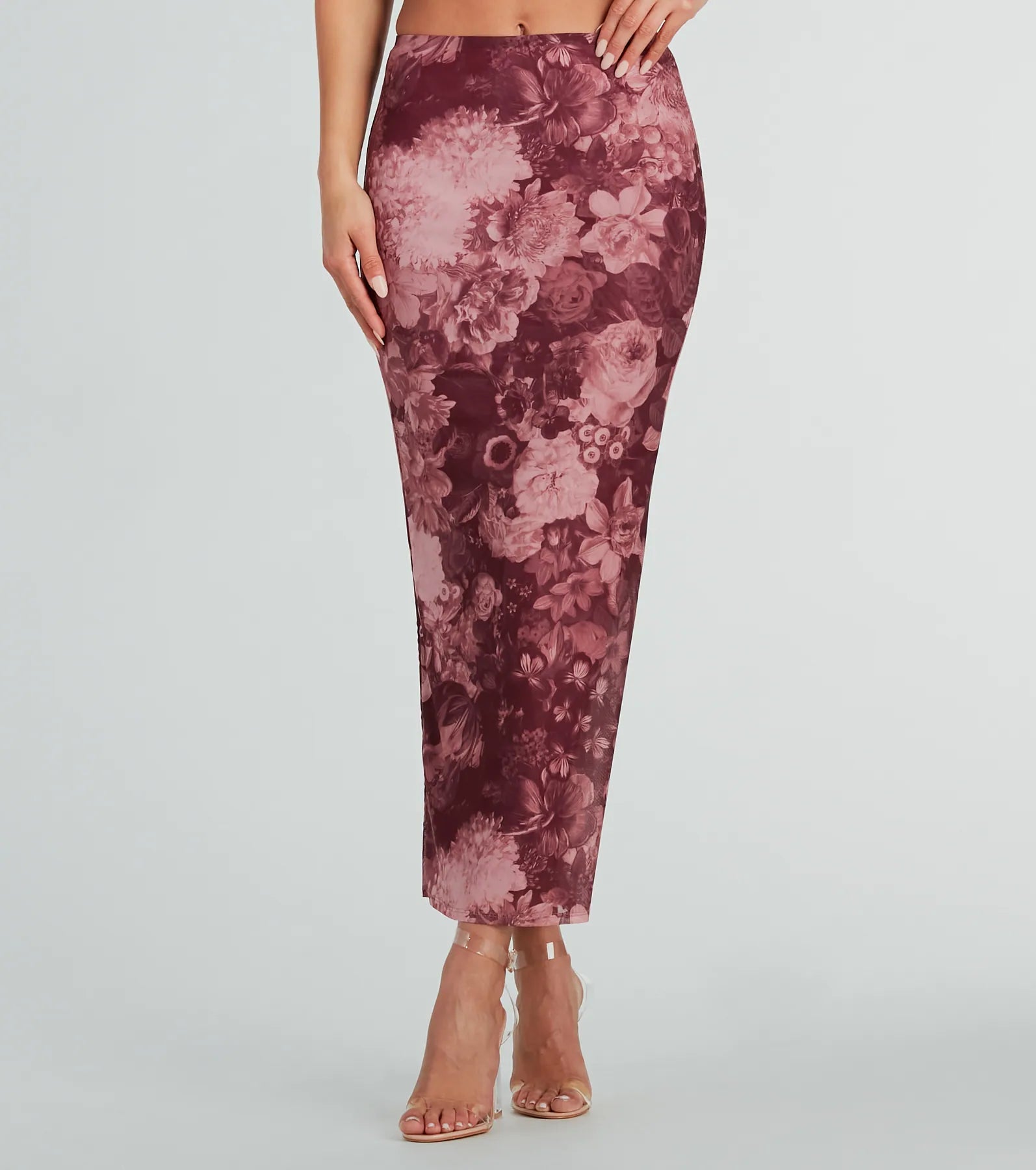 Ultimate Garden Mesh Floral Maxi Skirt - Premium Elegance