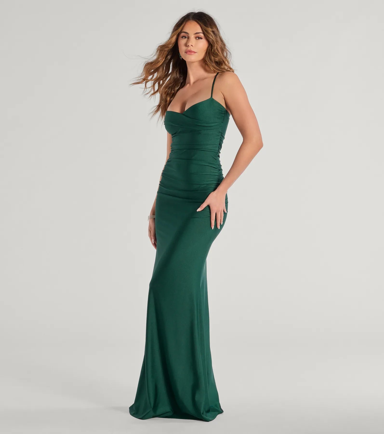 Premium Maisie Sweetheart Ruched Mermaid Evening Gown