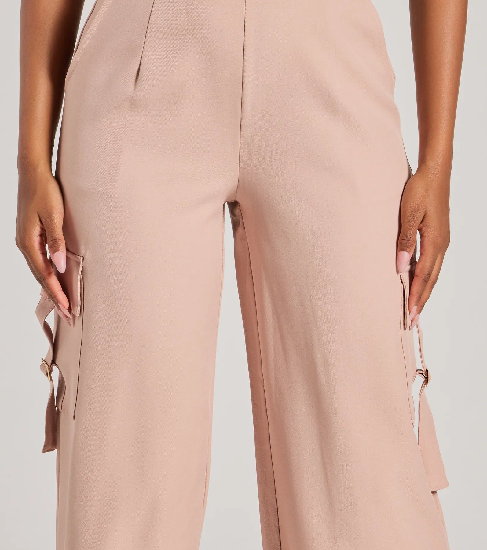 Ultimate Casual-Chic Strapless Cargo Jumpsuit