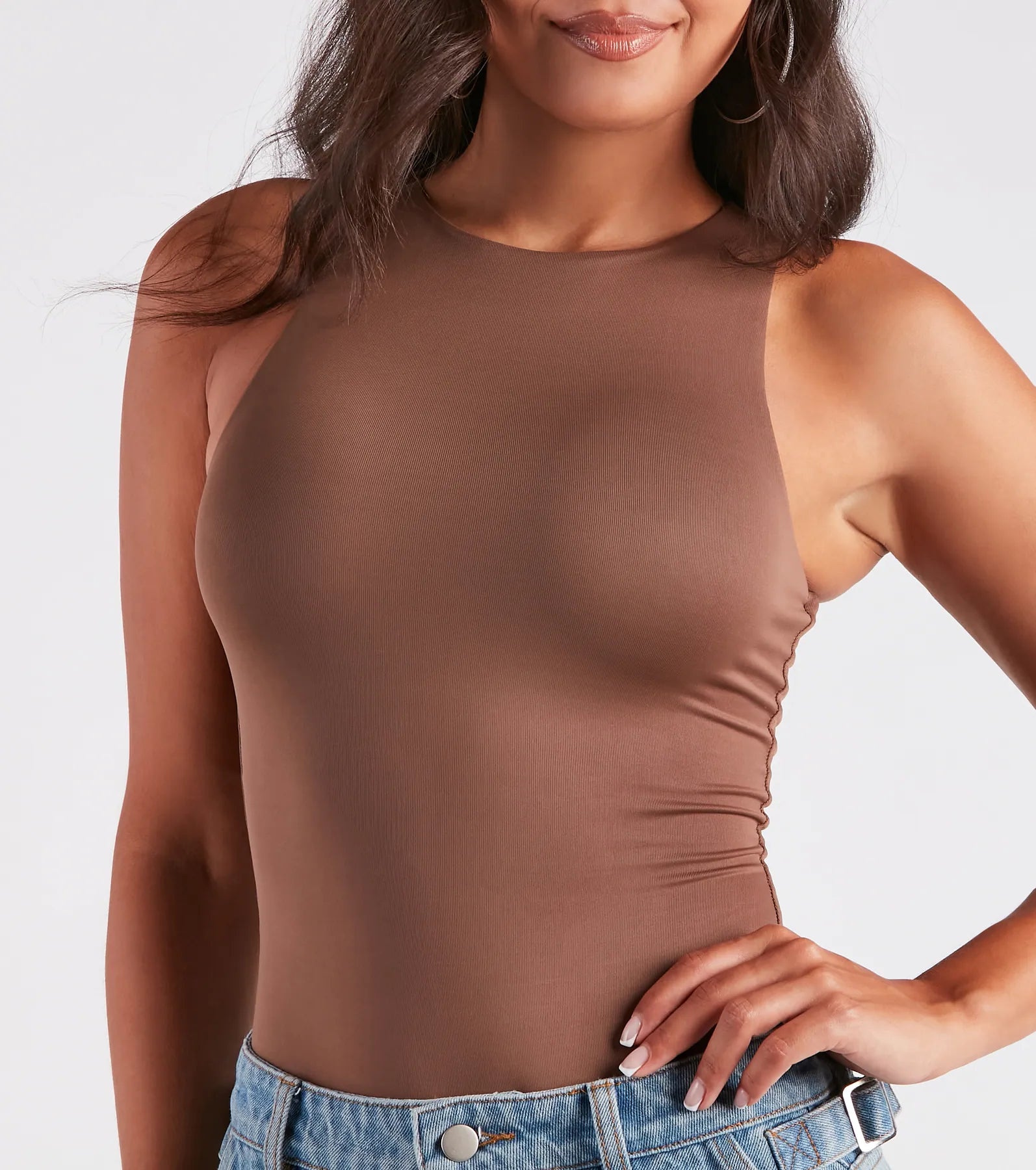 Ultimate Smooth Knit Tank Bodysuit - Upgrade Your Everyday Style