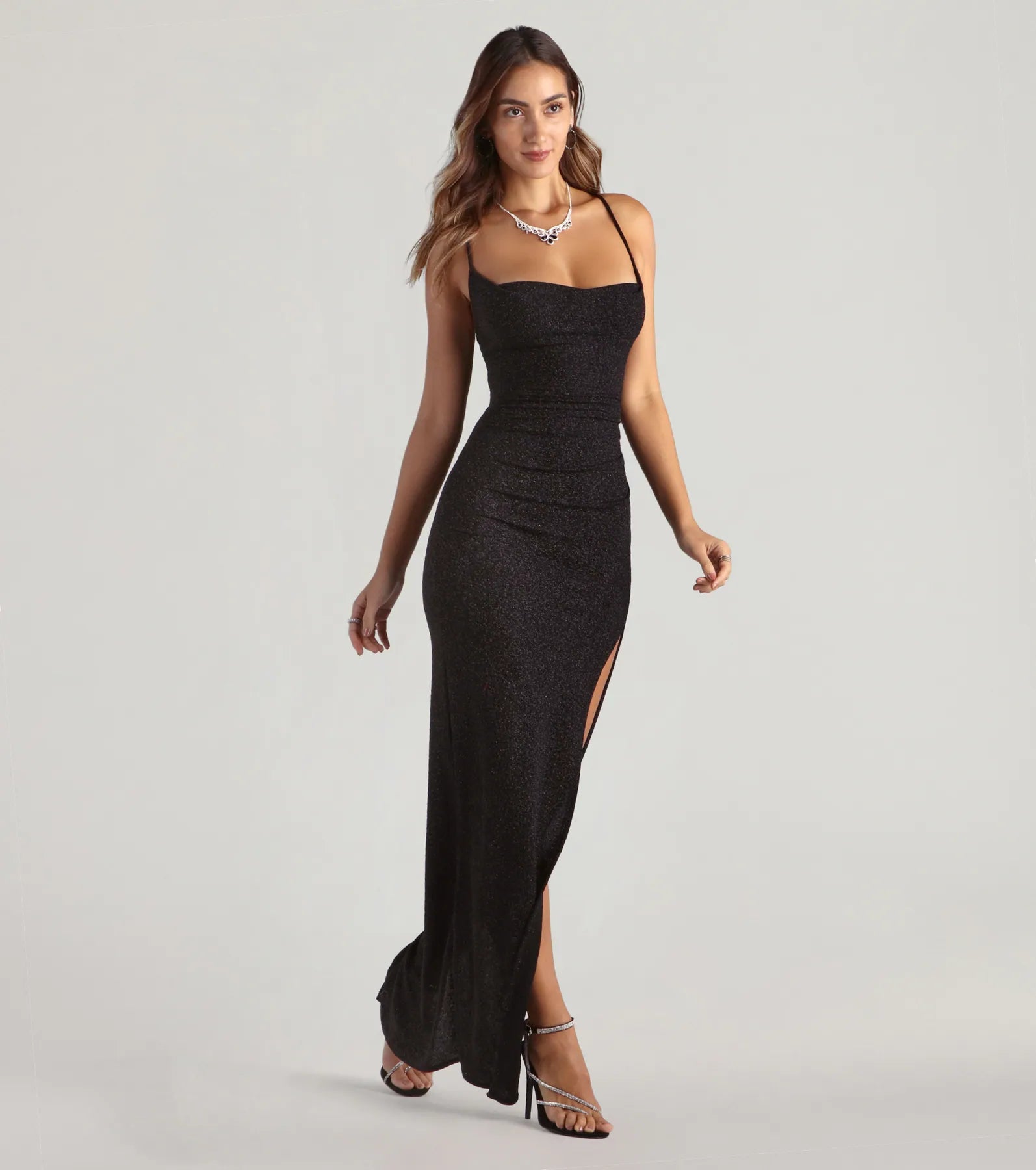 Amirah Premium Glitter Evening Gown – Ultimate Formal Dress