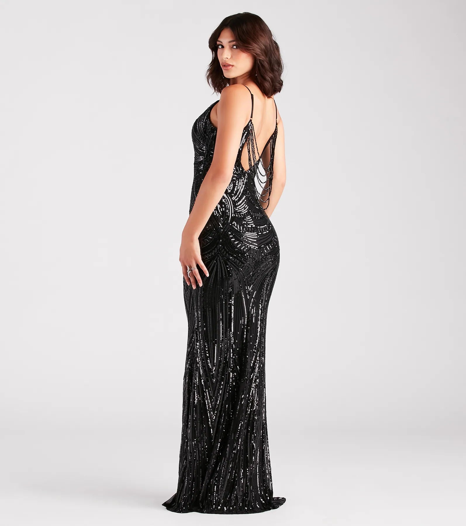 Premium Pauline Sequin Glamour Dress – Ultimate Formal Elegance