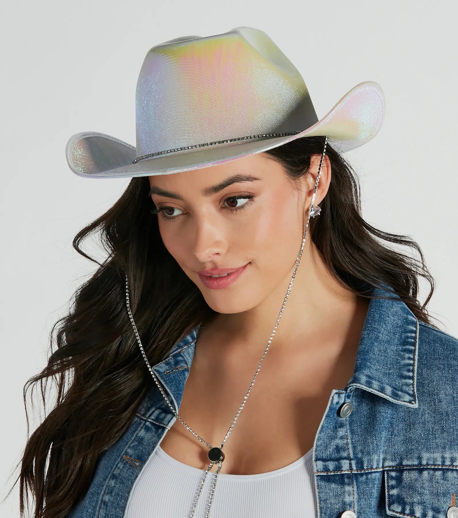 Ultimate Holographic Cowboy Hat – Futuristic Statement Piece