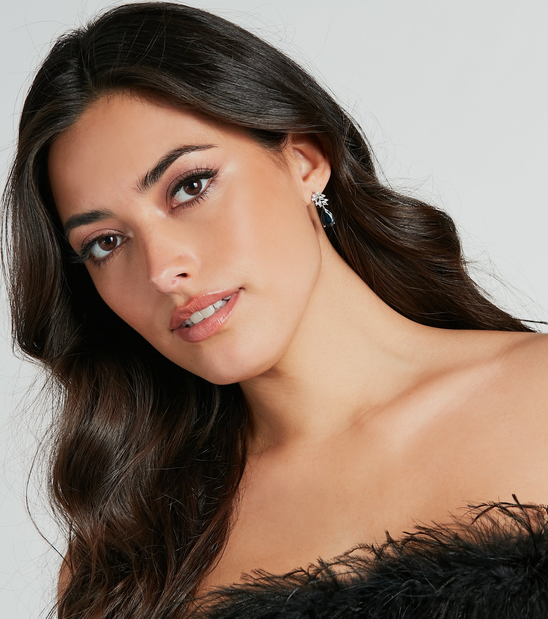 Premium Rhinestone Leaf Teardrop Earrings - Ultimate Elegance