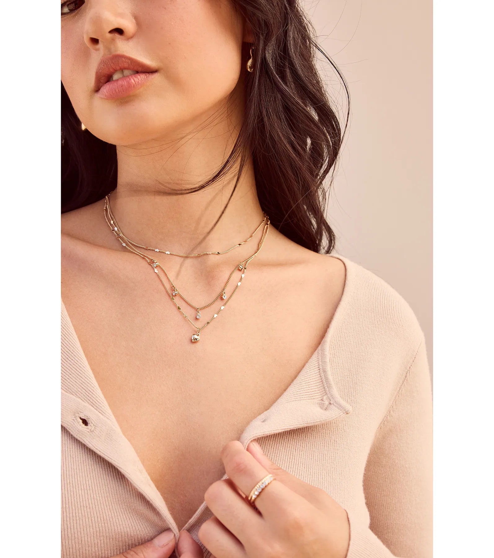 Premium Heart Pendant Layered Necklace - Ultimate Love Statement