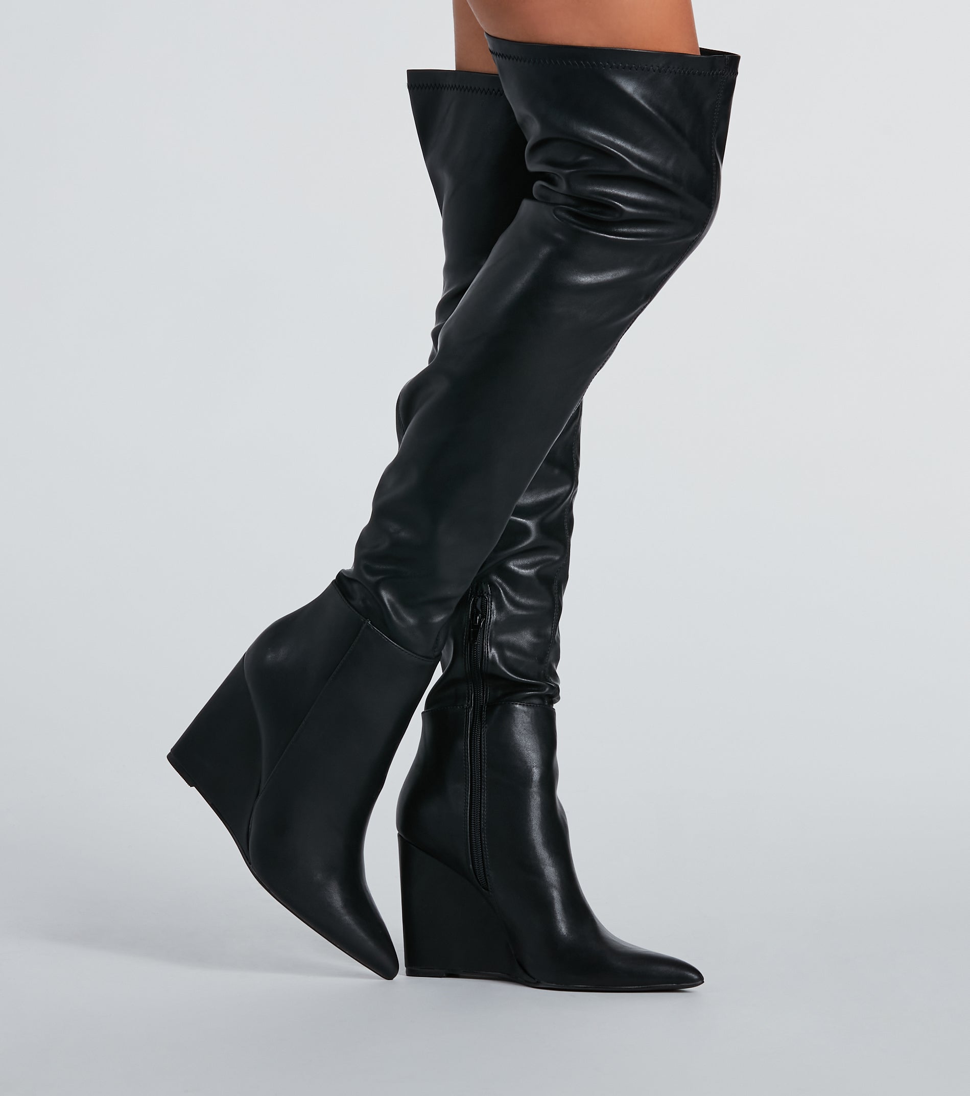 Ultimate Statement Wedge Over-The-Knee Boots