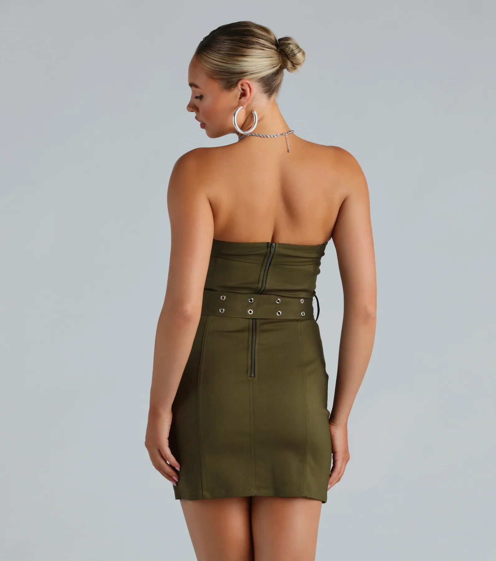 Ultimate Attention-Grabber Belted Mini Dress