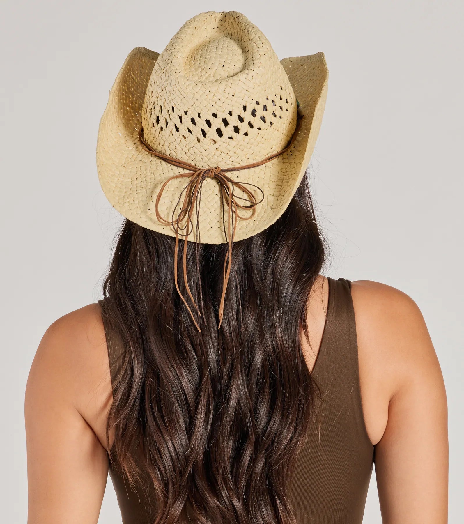 Premium Coastal Cowgirl Shell-Trim Straw Cowboy Hat