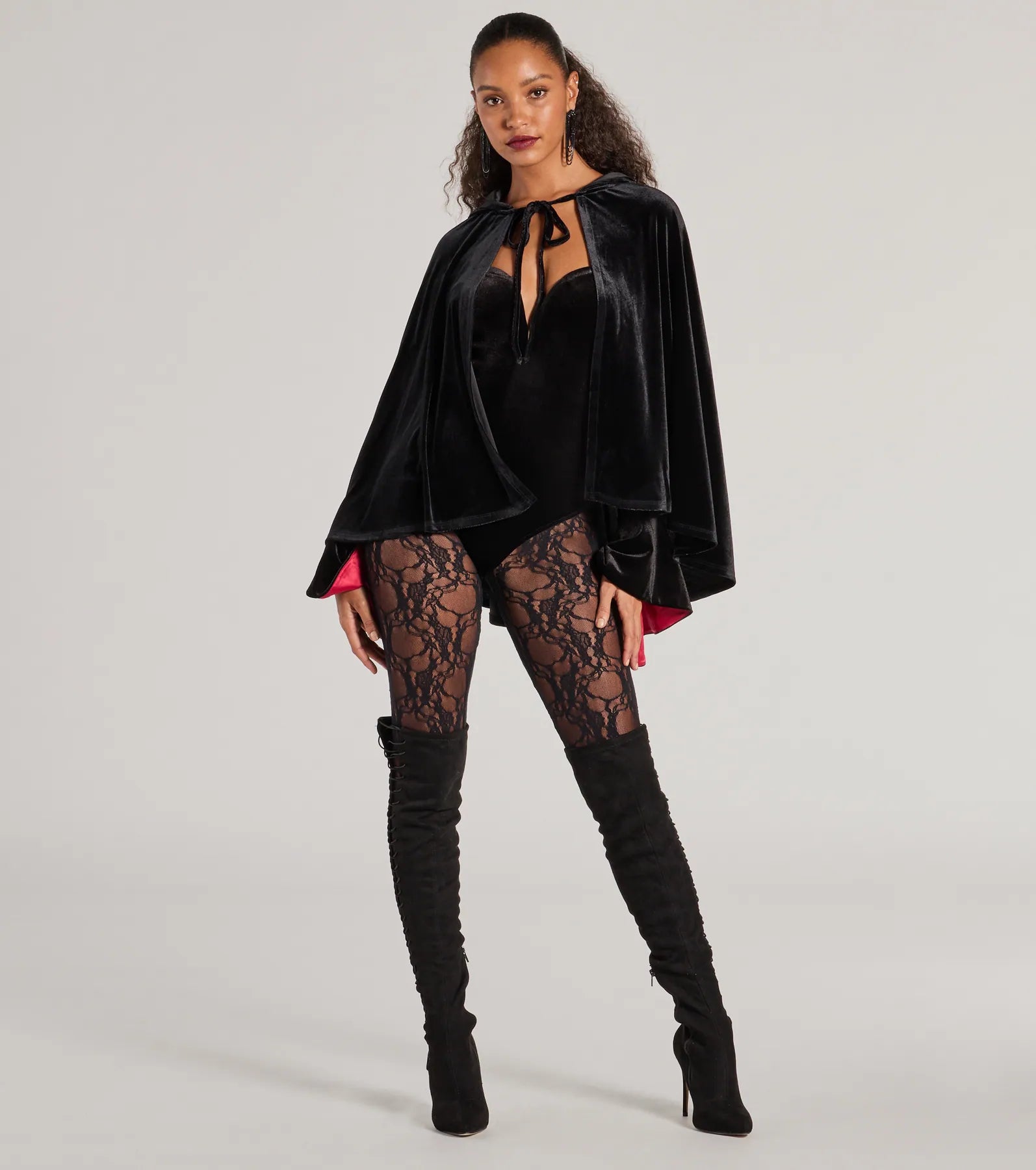 Ultimate Velvet Hooded Cape - Spooky & Sultry Style