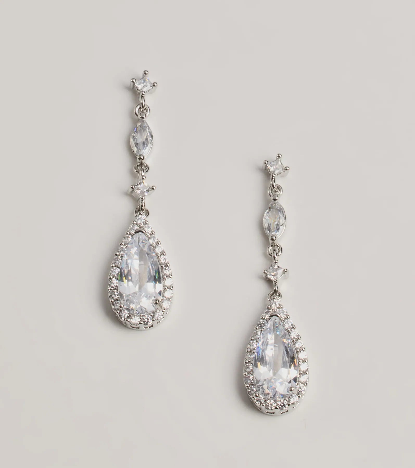 Premium Dazzle Rhinestone Teardrop Earrings - Sparkle All Night