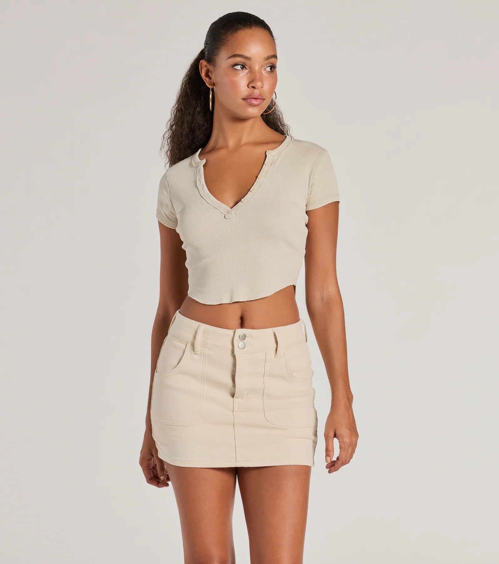 Premium Ribbed Knit Crop Top – Effortless Everyday Style