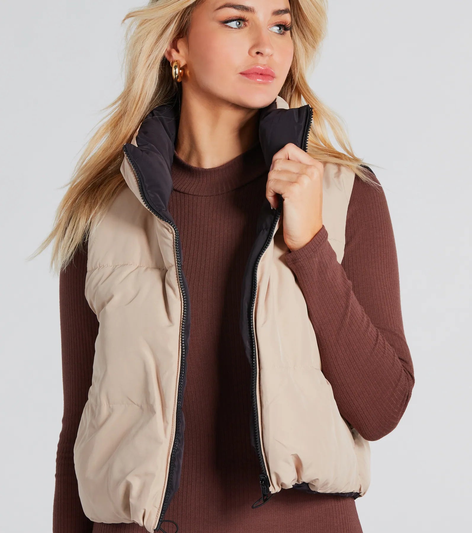 Ultimate Mood-Reversible Puffer Crop Vest