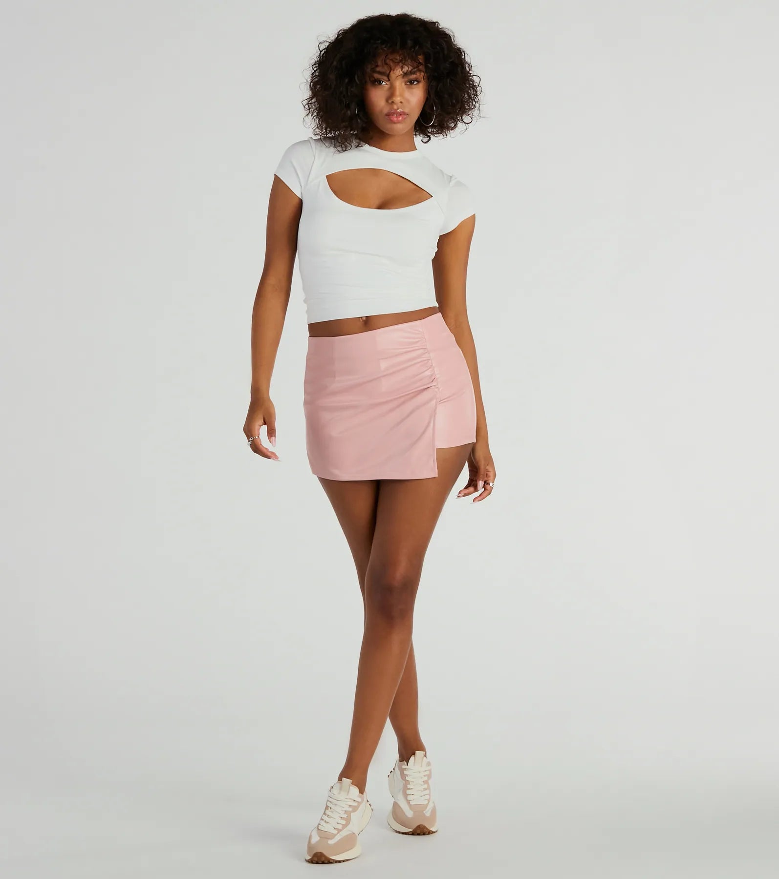 Premium Faux Leather Mini Skort - Ultimate Night Out Essential