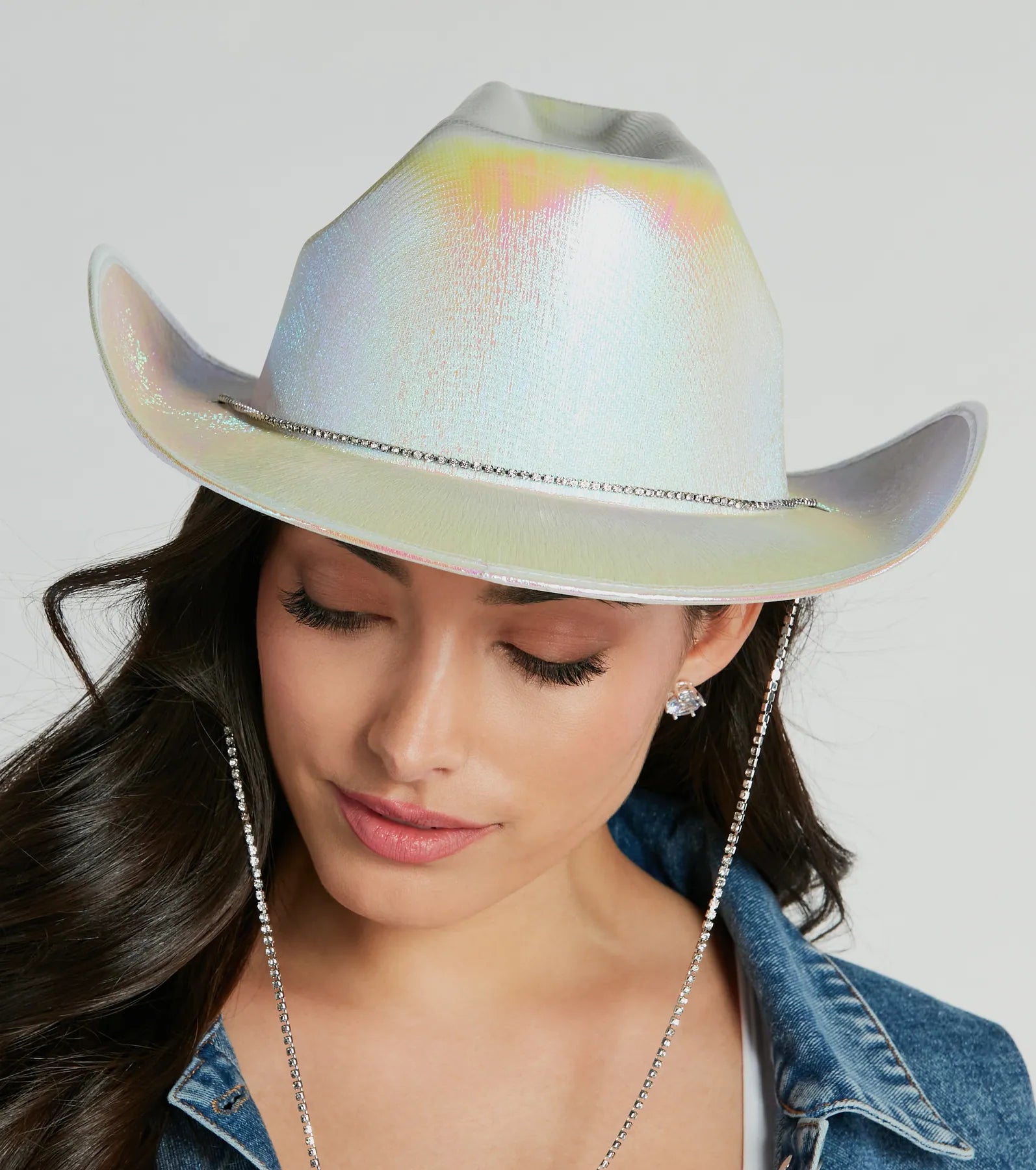 Ultimate Holographic Cowboy Hat – Futuristic Statement Piece