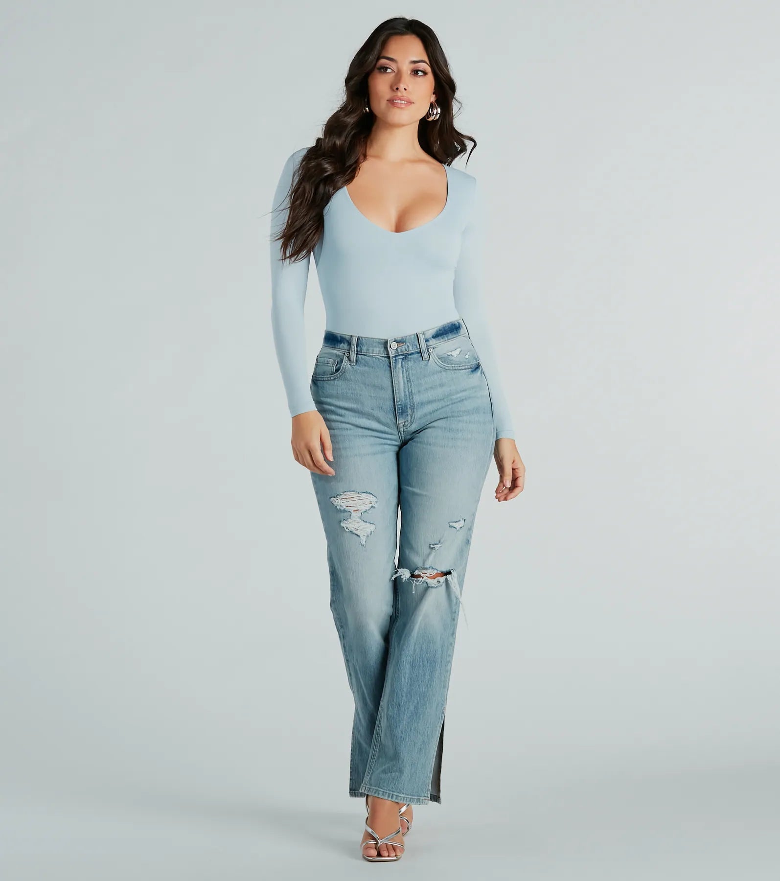 Ultimate Smooth Silhouette V-Neck Bodysuit – All-Season Staple