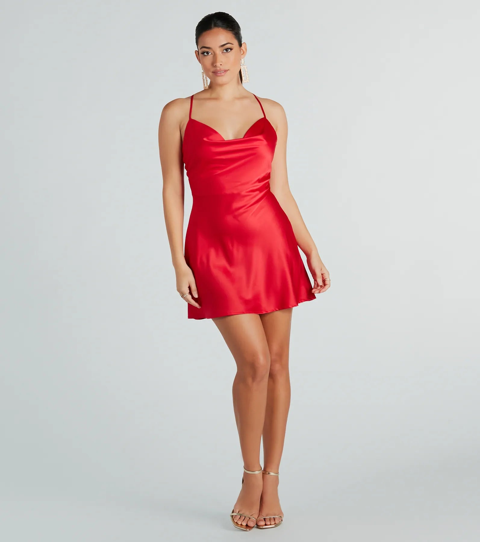 Ultimate Romance Satin A-Line Mini Dress