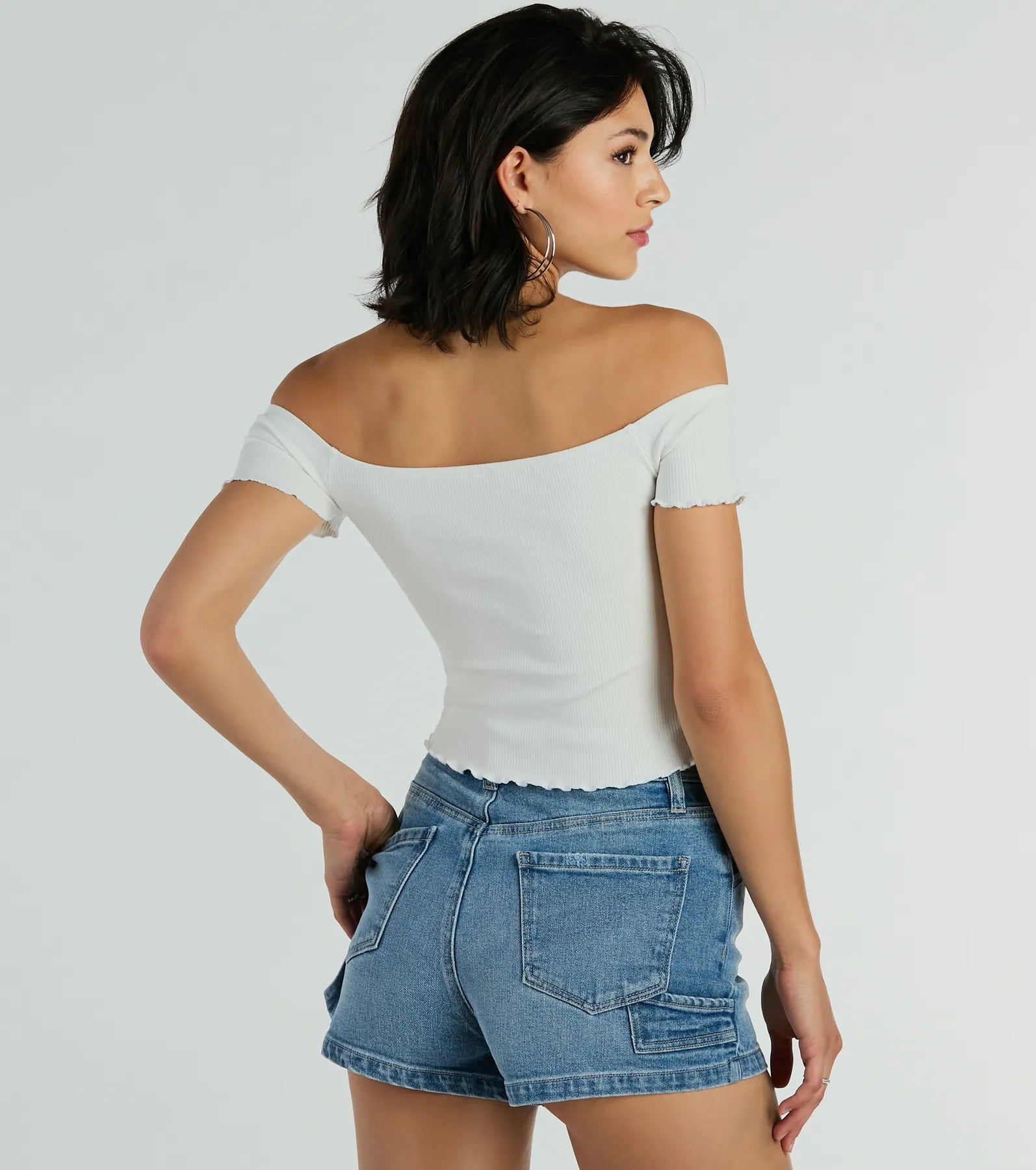 Ultimate Heat Wave Off-The-Shoulder Crop Top